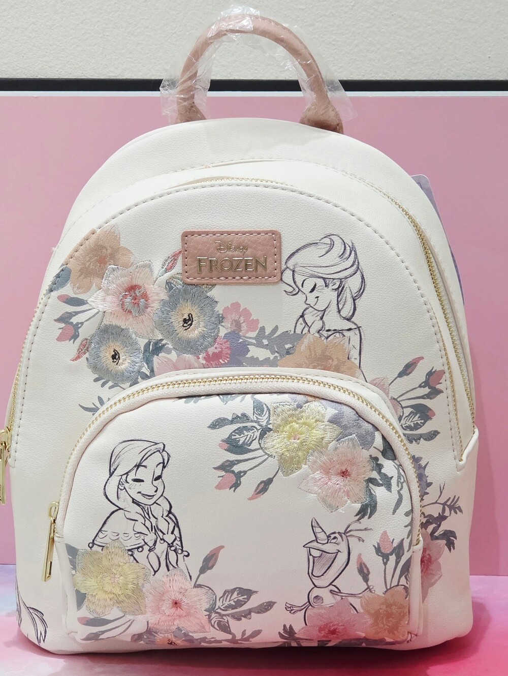 Disney Frozen Floral Embroidered Sketch Portraits Mini Backpack and Wallet - Picture 9 of 16